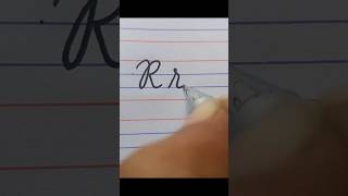 How to write letter R in capital and small cursive writing #handwriting #cursivewriting