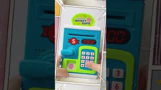 Creative educational toy for kid: Money safe ATM piggy bank