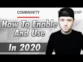 How To Enable & Use The 'Community' Tab On Your YouTube Channel In 2020