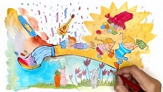 Crayon Rocks Coloring Storyboard - create your art. direct your stories!