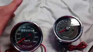 เรือนไมล์ ชอปเปอร์ คาเฟ่ โมตาด Speedometer set for Chopper Motard Classic Cafe