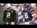 EVERY NFL TEAM'S WORST QUARTERBACK SEASON EVER