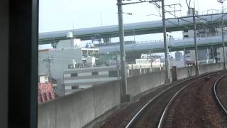 01 View from Train 前面展望 名鉄瀬戸線6750系普通 栄町－大曽根