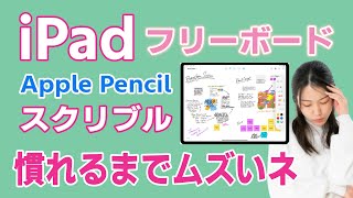 【iPad初心者必見】はじめてのApple Pencil：スクリブルで文字を上手に書く方法　フリーボード有効活用