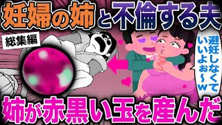 【総集編】妊婦の姉と不倫する夫→姉が赤黒い玉を産んだ【2ch修羅場スレ・ゆっくり解説】