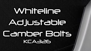 Whiteline Adjustable Rear Camber Bolts - KCA326