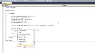 VB.NET Arraylist Tutorial