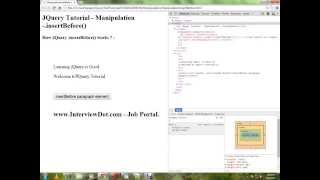 INSERTBEFORE METHOD IN JQUERY DEMO