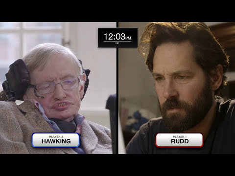 Stephen Hawking faces Paul Rudd in epic chess match (feat. Keanu Reeves) Stephen Hawking faces Paul Rudd in epic chess match (feat. Keanu Reeves)