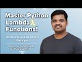 Master Python Lambda Functions in Minutes | Simplify Your Code Like a Pro | Python for Generative AI