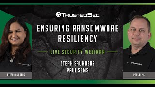 Webinar: Ensuring Ransomware Resilience