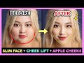 ✨ EXERCISE FOR SLIM FACE + CHEEK LIFT + APPLE CHEEKS | Reduce Face Fat, Get cute fuller cheeks