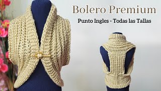 Bolero a Dos Agujas en la técnica de Palitos Disparejos ✅ Tejidos elegantes y originales