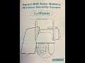 SeeVision Smart Wifi Solar Battery Wireless Security Camera Model ZY-C8 Unboxing and Setup