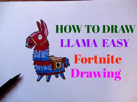 How To Draw Llama Easy Fortnite Drawingdrawingshow To Draw Cartoon - how to draw llama easy fortnite drawingdrawingshow to draw cartoon characters easy for kids hi31i videostube