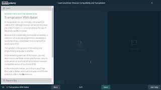 12 - Browser Compatibility and Transpilation - Javascript - Codecademy