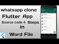 Whatsapp clone flutter app |Building a whatsapp clone |Flutter Project |Flutter Tutorial