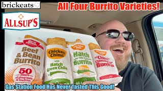 Allsup's Chimi Burritto REVIEW- All 4 World Famous Varieties- brickeats