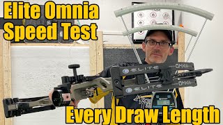 Elite Omnia Speed Test at Every Draw Length