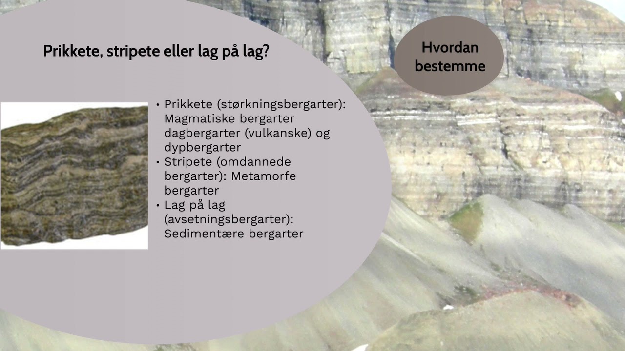 Geofag – Geologi – Bergarter 1 - YouTube