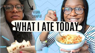 **very realistic** WHAT I EAT IN A DAY : 1$ vegan meal ideas for college students | veggieonpennies