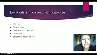 Evaluation proposal