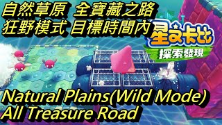 Kirby and the Forgotten Land - Natural Plains All Treasure Road (Wild Mode in Time)