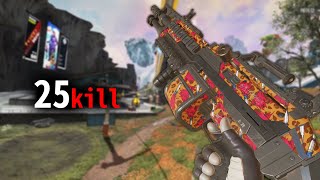 【25kill】弾数の暴力『スピットファイア』で爪痕ダブハン -25kill 4900dmg【APEX LEGENDS】