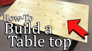 How to Build a Wood Tabletop using pocket holes