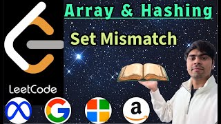 LeetCode 645 | Set Mismatch | Python In-Place Index Marking or Counting | AlgoYogi