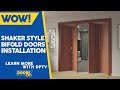 Shaker Style Bifold Doors - Doors Plus