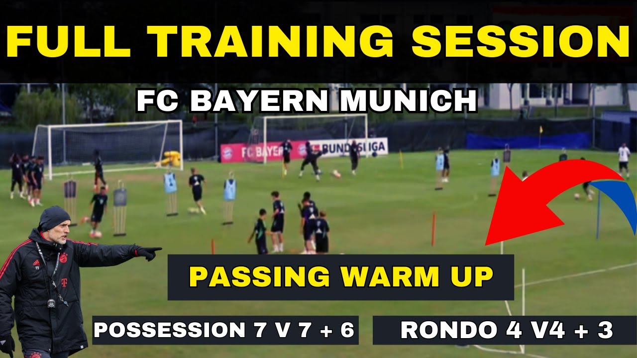 Full Training Session / Thomas Tuchel's FC Bayern Munich - YouTube