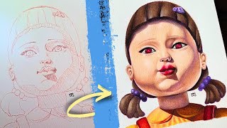 ¡ME RETARON! Rodrigo Dibujos, a DIBUJAR A LA MUÑECA DEL JUEGO DE CALAMAR Young-hee