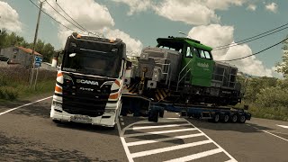 Delivering Locomotive through West Balkans with Scania Super | #ets2 1.52