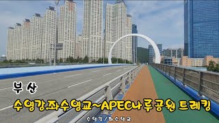 부산 수영강.좌수영교~APEC나루공원 트레킹 2022.8.27토