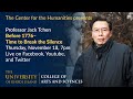 URI Center for the Humanities: Professor Jack Tchen