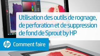 Utilisation des outils de rognage, de perforation et de suppression de fond de Sprout by HP