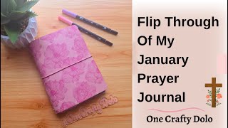 Flip Through Of My January Prrayer Journal