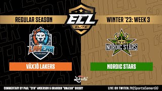 ECL Elite Winter '23 HIGHLIGHTS | Växjö Lakers vs. Nordic Stars - NHL 23 EASHL 6s Gameplay