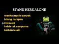 STAND HERE ALONE FULL ALBUM 🔴 INDO MUSIK