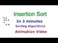 Insertion Sort - Sorting Algorithms - Animation Video - Playing Cards | Insertion Sort in 2 Minutes