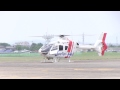 北宇都宮駐屯地開設４０周年記念行事 ドクターヘリ ec 135p 展示飛行