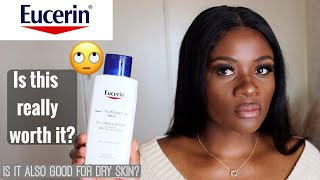 EUCERIN Urea Repair Plus BODY LOTION REVIEW | Liz Noelle ✨