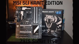 MSI SLI Krait Edition Z97S motherboard Unboxing \u0026 review