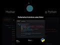 Create Animations in Python with just fews like of code #shorts #python #animation #manim