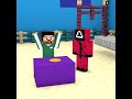 When Steve IQ 200 Plays Squid Game Dalgona Candy | Monster School Minecraft Animation #shorts