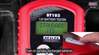 BT103 Sealey Digital Battery Tester 12 Volt