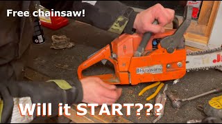 Free chainsaw! Will it START??