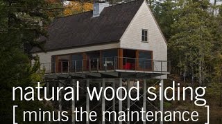 Natural Wood Siding (minus the maintenance)