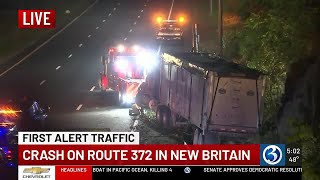 Crash on Route 372 in New Britain
